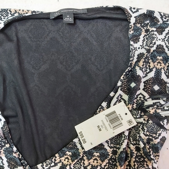 I.n.c International Concepts Faux-Wrap Mini Dress - Picture 5 of 10